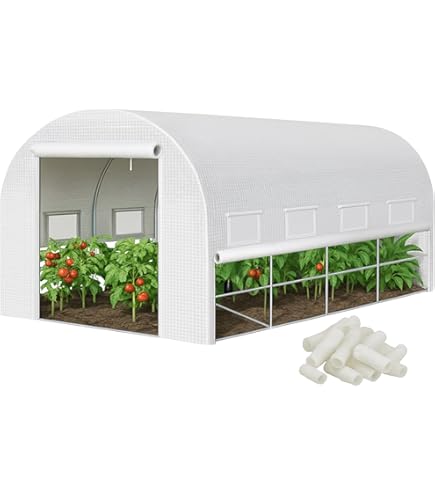 Amazon.co.jp: 温室 保温 温室棚 収納庫 園芸用 ビニールハウス 頑丈